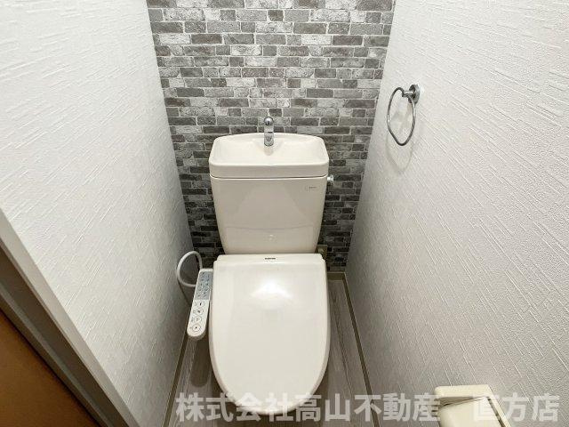 直方市大字感田のアパートのトイレ