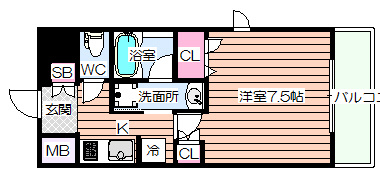 【間取り】 | アスヴェル南森町