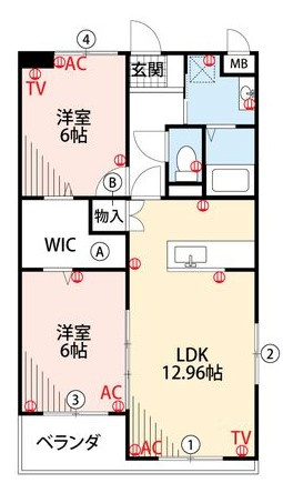 セントラーザ上津の間取り|使い勝手の良い間取りです♪
