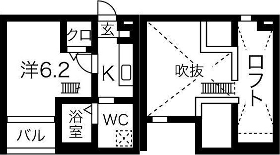ブロードⅤ(ファイブ)の間取り
