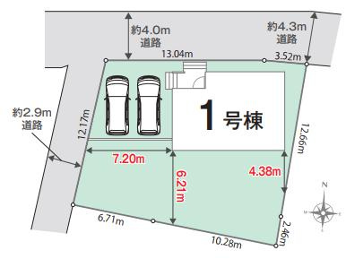 加須市東栄２丁目　新築一戸建ての区画図|全１棟