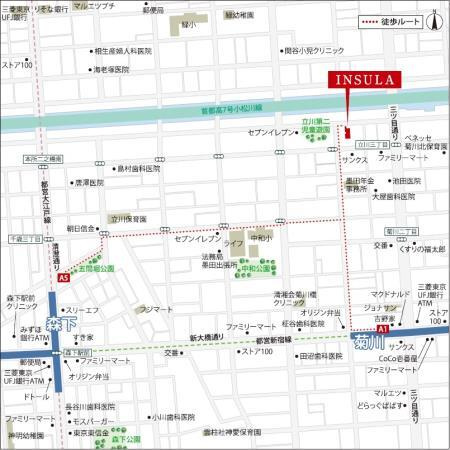 ＩＮＳＵＬＡの地図