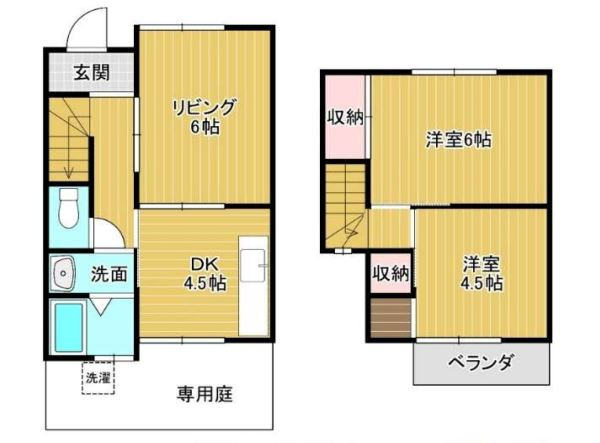 古々山住宅の間取り