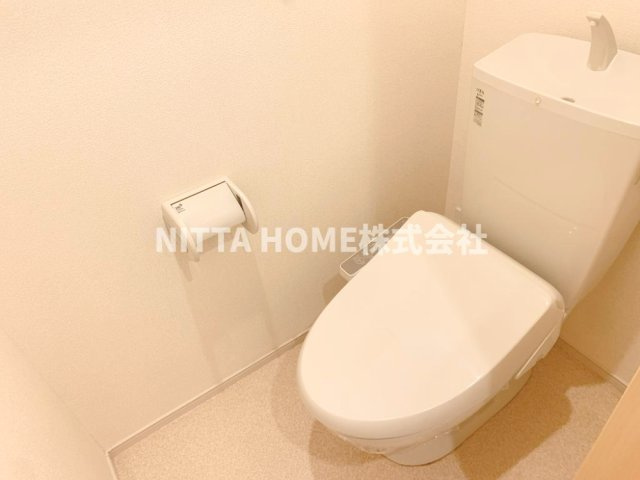 リバービサイドのトイレ|温水洗浄便座付きトイレは嬉しいです◎