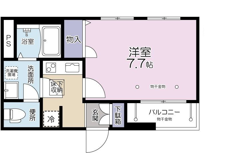 シャーメゾンPino高松の間取り|間取りです。