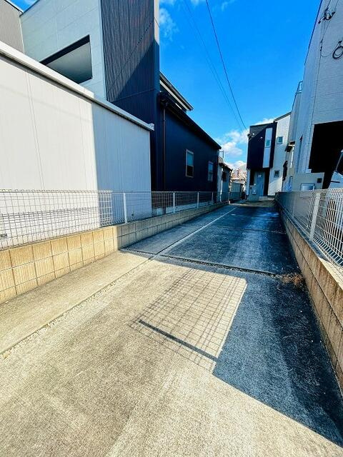 南区中江２丁目の前面道路含む現地写真