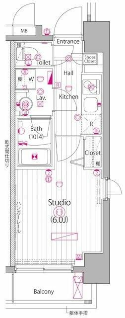 ガーラ・グランディ池袋の間取り|間取りです。