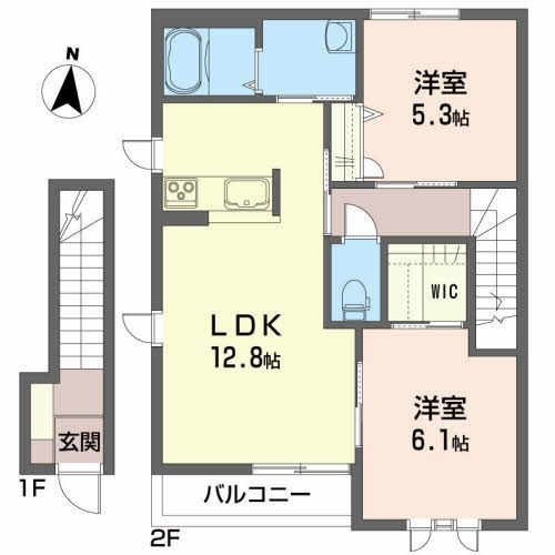 Ｋブランシェ Ｊの間取り