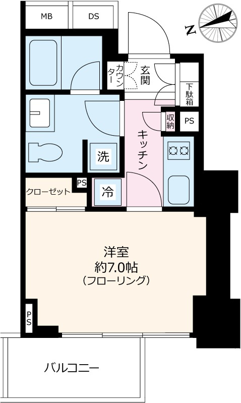 アトラス西早稲田の間取り