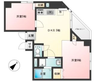 セイコーガーデンⅪ大塚の間取り