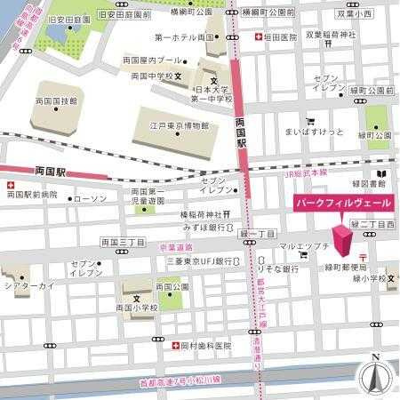 パーク　フィル　ヴェールの地図