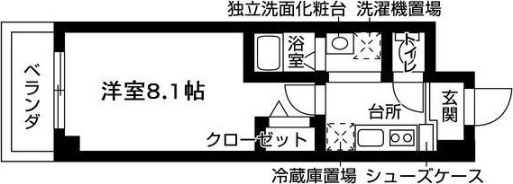 カレッジヒルズ竹ノ山の間取り
