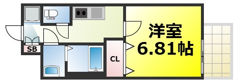 【間取り】 | フォーリアライズ難波シエロ 仲介手数料無料