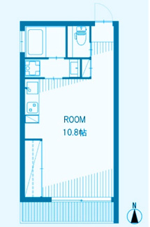 【間取り】 | NEXUSヴァンヴェール元住吉 | ☆1Rタイプ☆