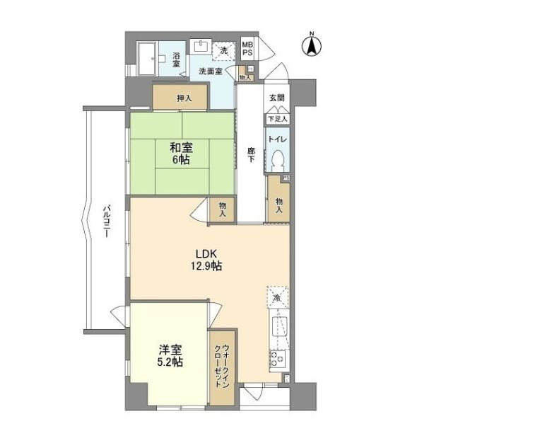 ソシエ北大塚の間取り