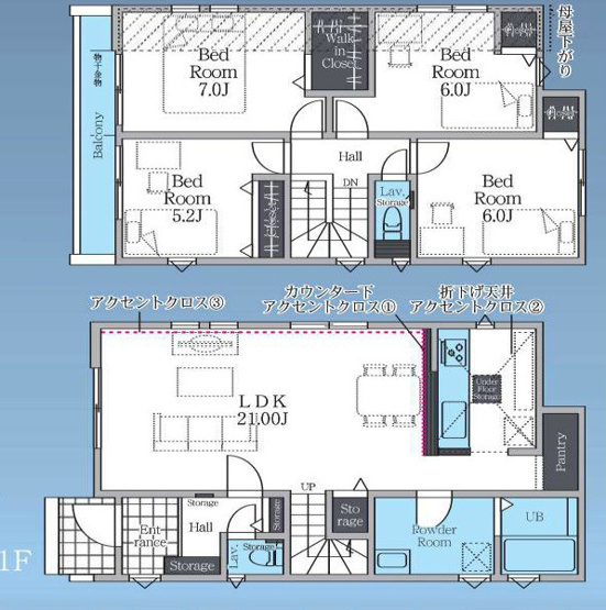 【間取り】 | 4LDKはリビングダイニングキッチンと4つの居室がある間取りで、大家族や二世帯住宅に最適。広々としたリビングで家族団らんを楽しみ、個室でプライベートな時間も確保でき、快適な生活を送ることができますよ。
