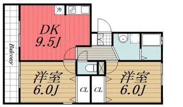 【間取り】 | オーシャンヒルズ　D