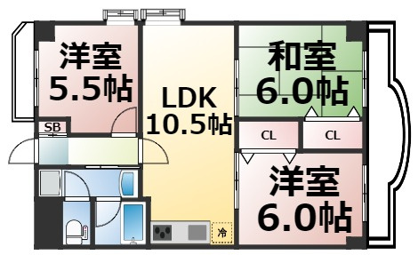 【間取り】 | エレガントライフ新光　仲介手数料無料