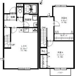 リーブル　洒落Bの間取り