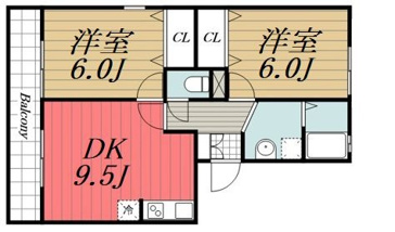 【間取り】 | オーシャンヒルズ　D