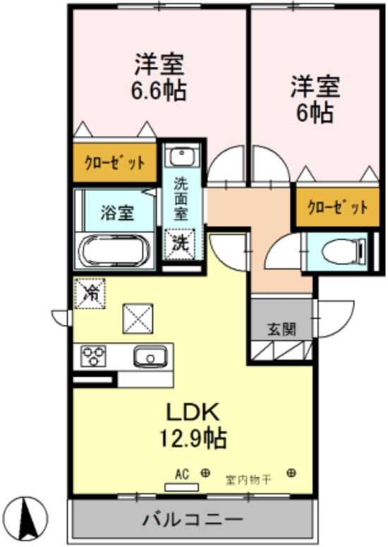 ティーフォートの間取り