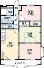 SANTA PLACE K2の間取り
