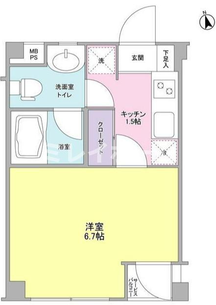 カルディア荏原中延の間取り