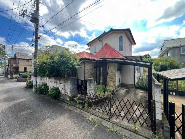 【外観】 | 西東京市芝久保町３丁目　売地 | 【古屋あり】東南角地の開放感ある敷地、ぜひ現地をご覧ください