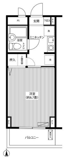 【間取り】 | サンハイム南馬込