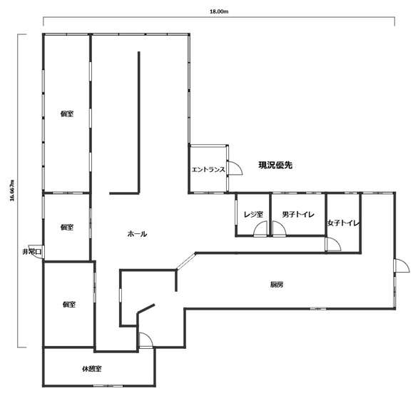 【間取り】 | 請西1丁目店舗