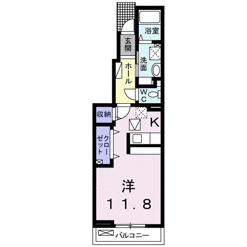 ソーレＢの間取り