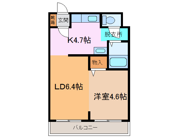 ポールスターパレスⅠの間取り