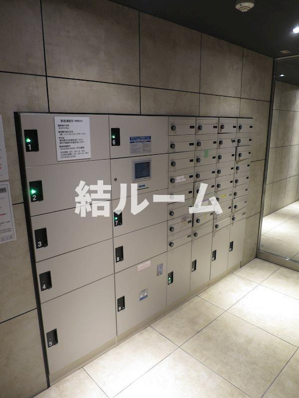 板橋区熊野町の賃貸マンションのロビー
