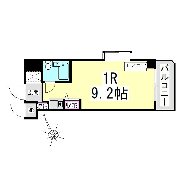パレス川端の間取り