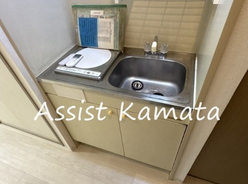 パレス川端のキッチン|写真は同タイプの別号室です