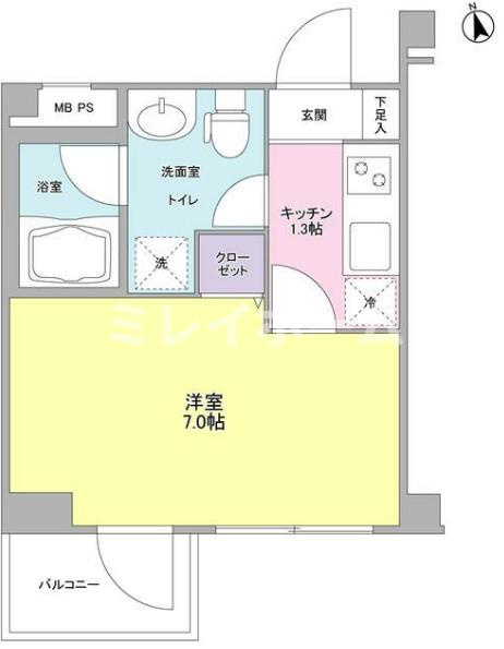 カルディア荏原中延の間取り