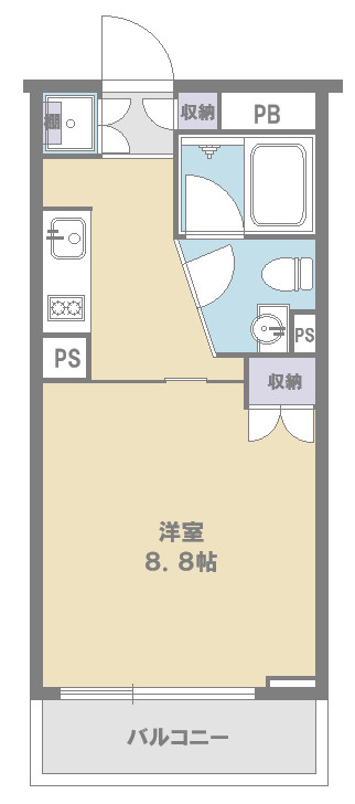 レックス武蔵中原の間取り