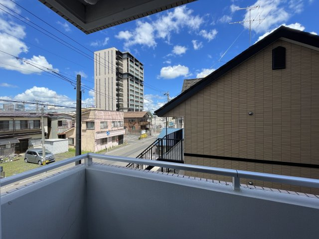 中古マンション　郡山ダイカンプラザ　橘小学校・第三中学校の展望|2階ですが角部屋のため開放感があります！