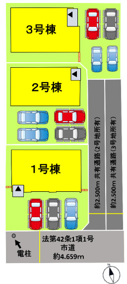よかタウン／中央区島崎1丁目1期／2号棟の区画図