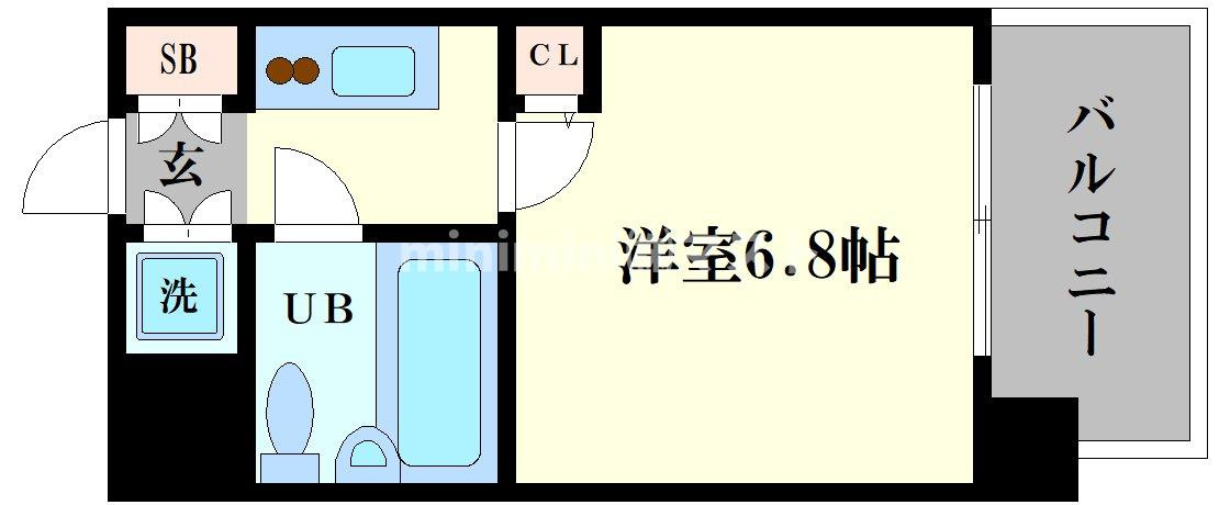 フォーリアライズ難波フィデルの間取り