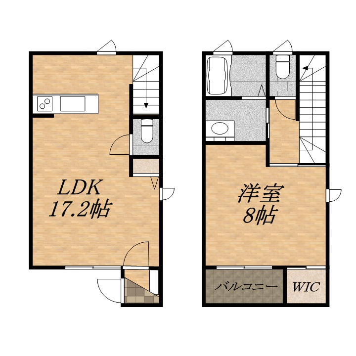 フラッツ宝塚の間取り