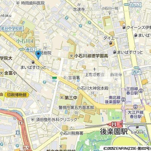 デュオステージ後楽園の地図