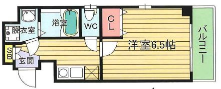 プライムコート玉川の間取り