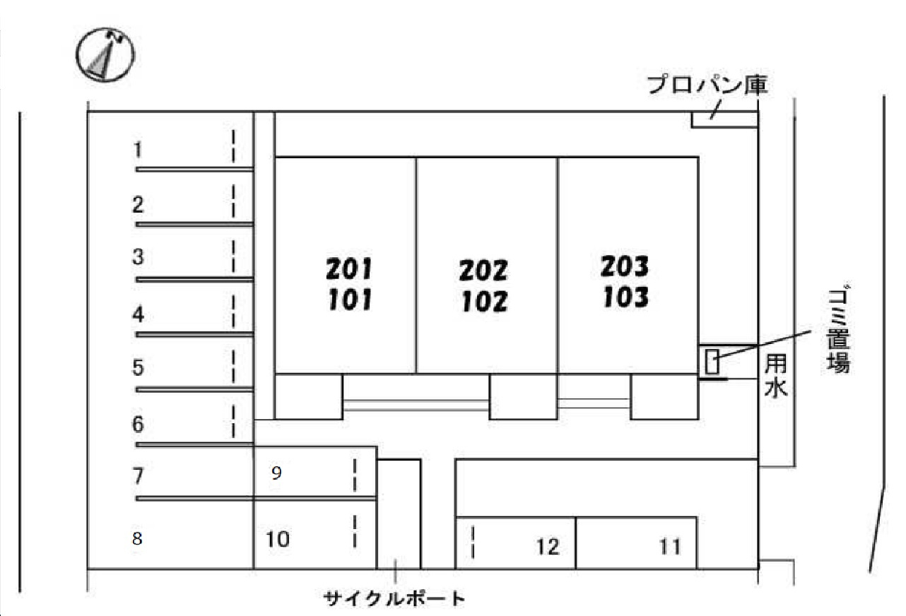 シャーメゾンヒロの区画図