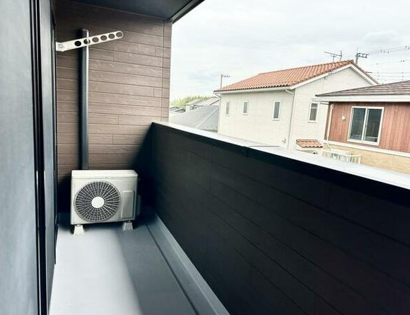 下野市仁良川　戸建のバルコニー