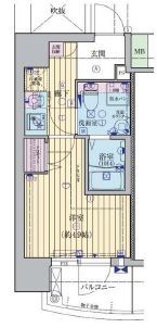 ファーストフィオーレ心斎橋イーストⅢの間取り
