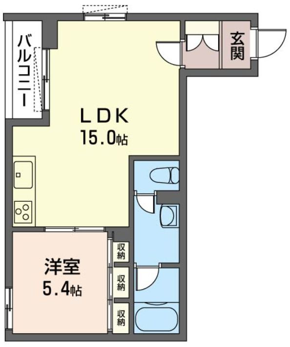エクラージュ古宮の間取り