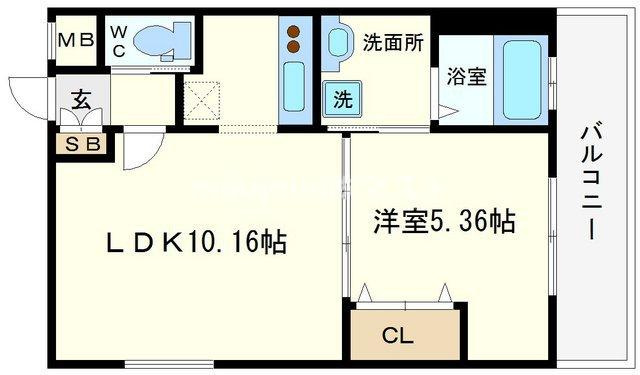 アプリーレ南堀江の間取り