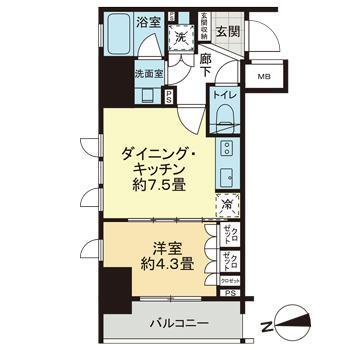 ライオンズ浅草橋ミレスの間取り