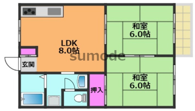 【間取り】 | インレットハイツII